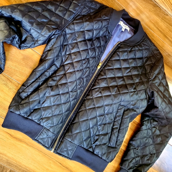 APRIL GIRL Quilted Bomber Jacket - Size M (EUC) - Picture 4 of 7